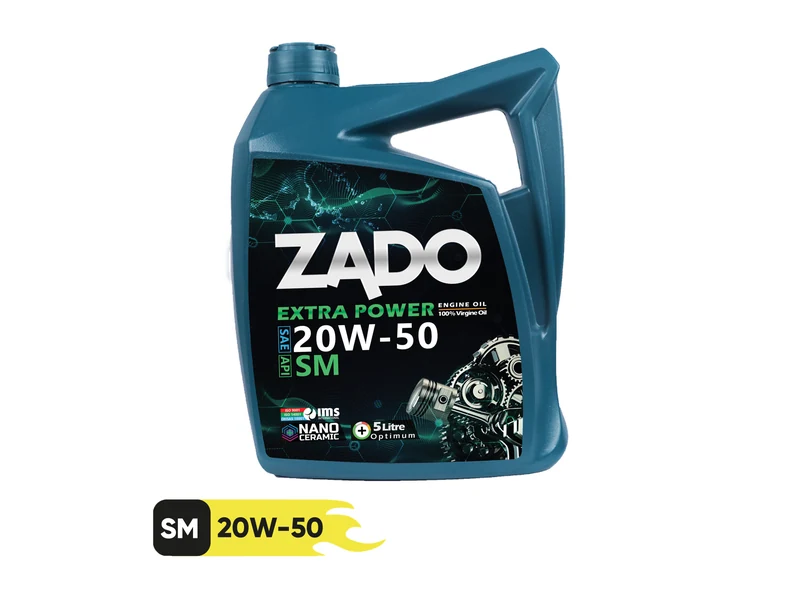 روغن موتور خودرو زادو مدل 20W50-SM-16000 EXTERA POWER حجم 5 لیتر