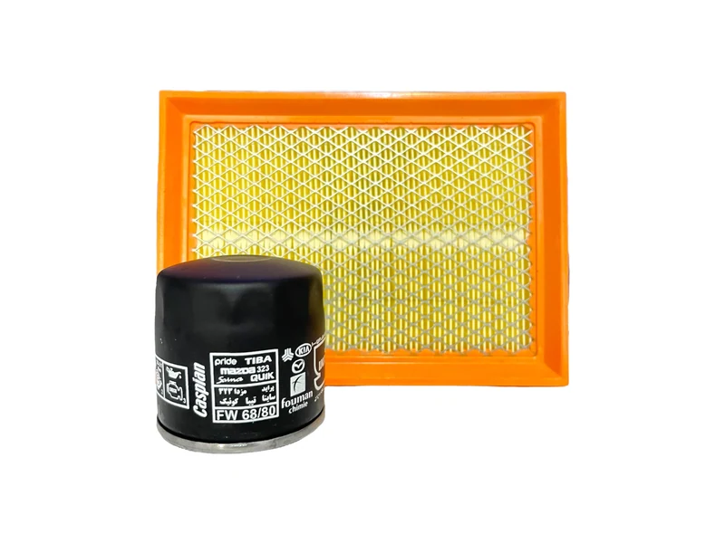 فیلتر هوا کاسپین مدل FC2199X به همراه فیلتر روغن مناسب برای پراید