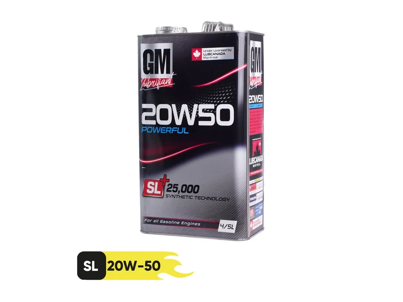 روغن موتور جی ام لوبریفنت مدل 25000 SL 20w50 حجم 4.5 لیتر