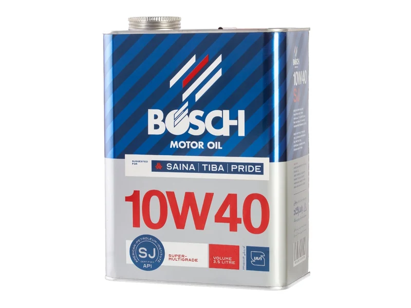روغن موتور خودرو بنزینی بوش مدل توربو 10W40 SJ حجم 3/5 لیتر