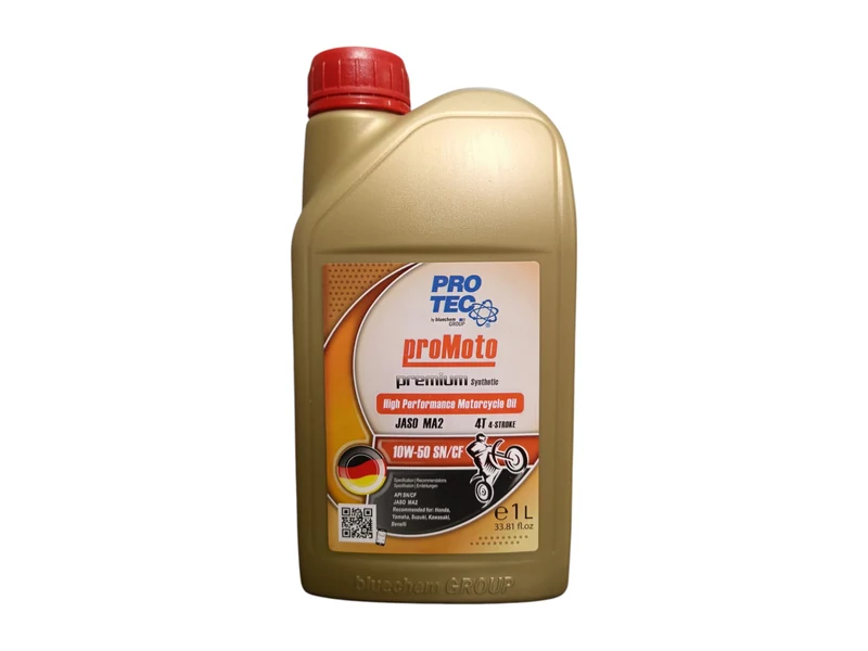 روغن موتور سیکلت تمام سنتتیک پروتک مدل SN 10W-50 حجم 1 لیتر