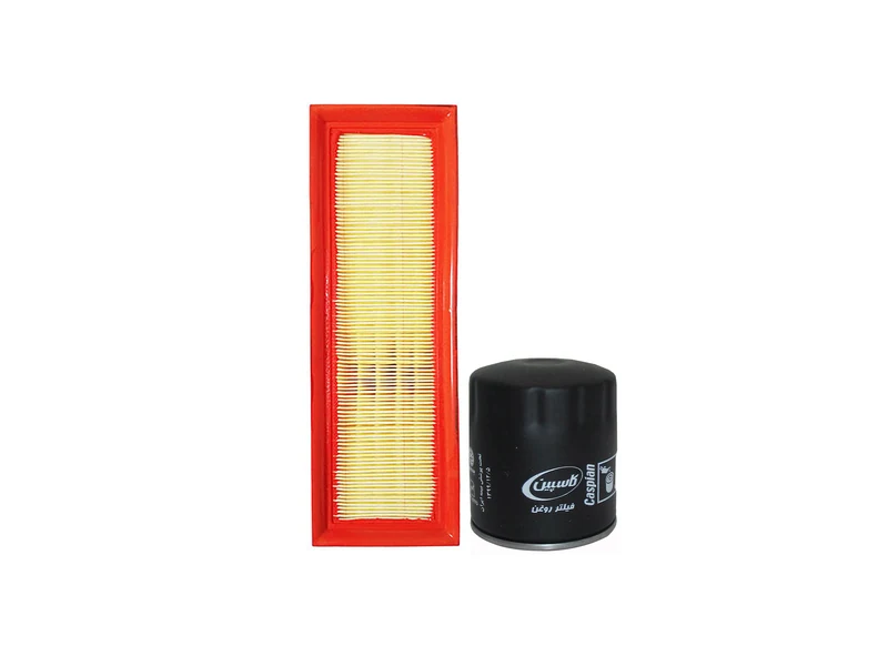 فیلتر هوای خودرو کاسپین مدل FC3137 به همراه فیلتر روغن مناسب برای پژو 405