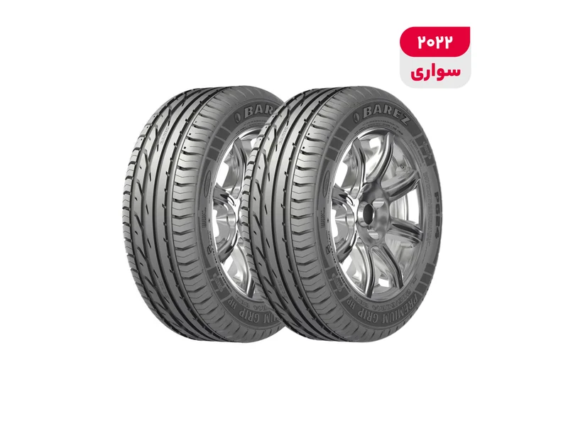لاستیک خودرو رادیال بارز مدل P624 V Premium Grip با کاربری سواری و سایز رینگ 16 اینچ، فاق 50 درصد پهنا و پهنای 205 میلیمتر، شاخص تحمل وزن 87 و شاخص سرعت V (حداکثر سرعت 240 کیلومتر بر ساعت)، ساخت ایران، دارای تایر تیوبلس و تکنولوژ