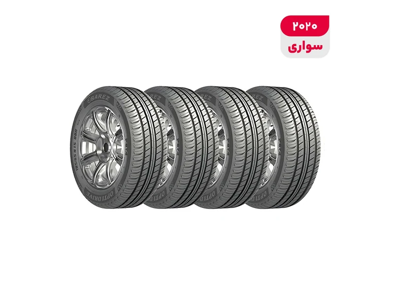 لاستیک خودرو رادیال بارز مدل P648 با کاربری سواری و سایز رینگ 15 اینچ، فاق 65 درصد پهنا و پهنای 185 میلیمتر، شاخص تحمل وزن 88 و شاخص سرعت H (حداکثر سرعت 210 کیلومتر بر ساعت)، ساخت ایران، دارای تایر تیوبلس، 4 حلقه