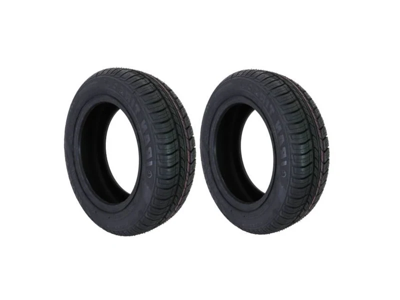 لاستیک خودرو سواری ایران تایر مدل STANZA سایز 165/65R13 دو حلقه با طرح آج STANZA، شاخص سرعت T و چسبندگی B در شرایط خیس، ساخت ایران سال 2021