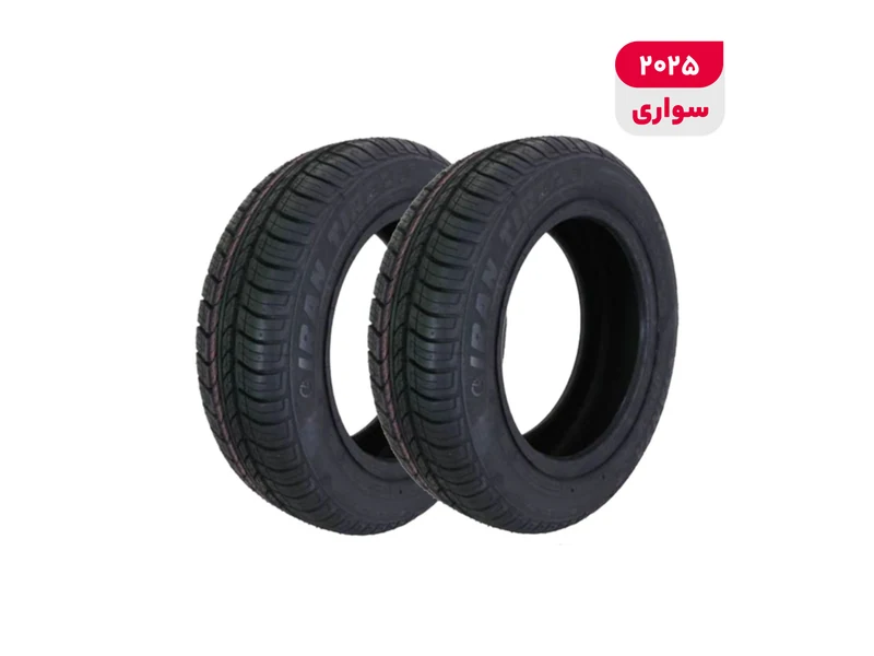 لاستیک خودرو ایران تایر مدل Stanza با کاربری سواری و سایز رینگ 13 اینچ، فاق 70 درصد پهنا و پهنای 175 میلی‌متر، شاخص تحمل وزن 82 و شاخص سرعت H (حداکثر سرعت 210 کیلومتر بر ساعت)، ساخت ایران، دارای تایر تیوبلس، 2 حلقه
