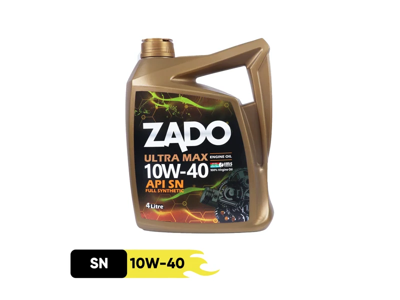 روغن موتور خودرو زادو مدل SAE 10W-40-SN حجم 4 لیتر